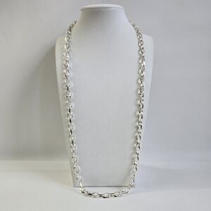 22" Sterling Silver 925 Rolo Link Chain Necklace